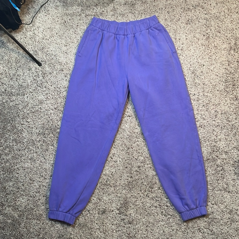 Hollister Adjustable Rise Purple Joggers Size Small - Picture 3 of 6